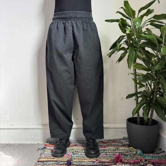 Pants - Vintage style baggy black workwear pants size M